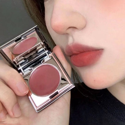 Small Square Lipstick Matte Fog Waterproof Non-Fading Lip Cheek Blush Multi-Purpose Cream