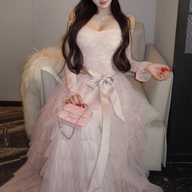 Sweet And Sexy Mesh Lace Birthday Dress