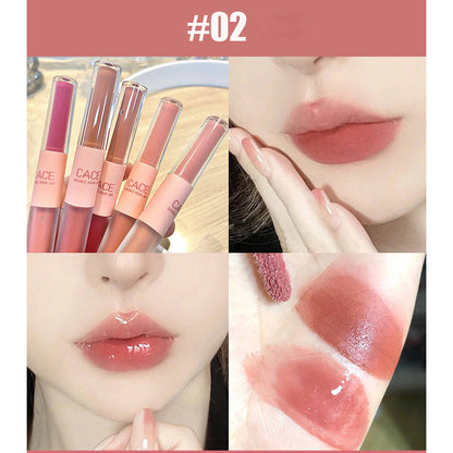 Double-Ended Lip Glaze 6 Colors Optional