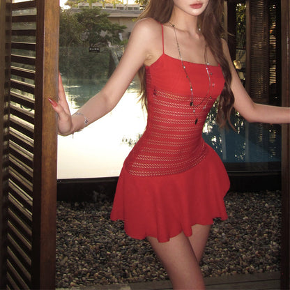 Sexy Red Camisole Dress
