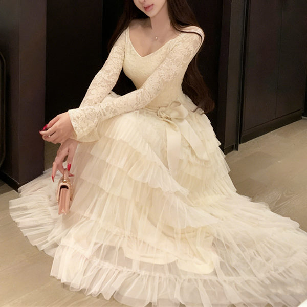 Sweet And Sexy Mesh Lace Birthday Dress