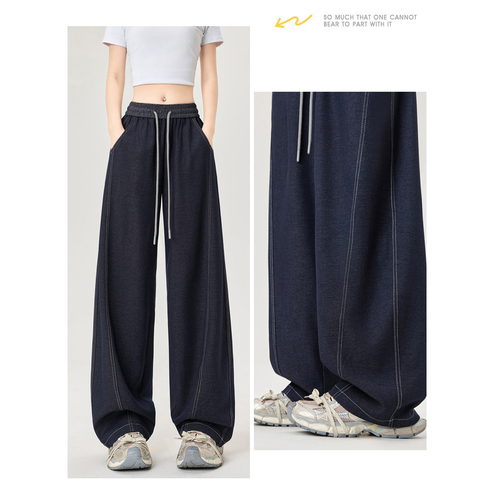 Retro Dark Blue Tencel Jeans