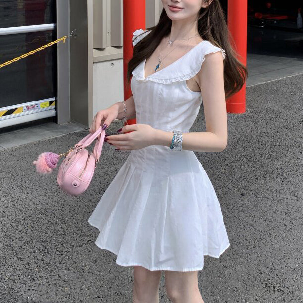 Sexy And Sweet White Dress