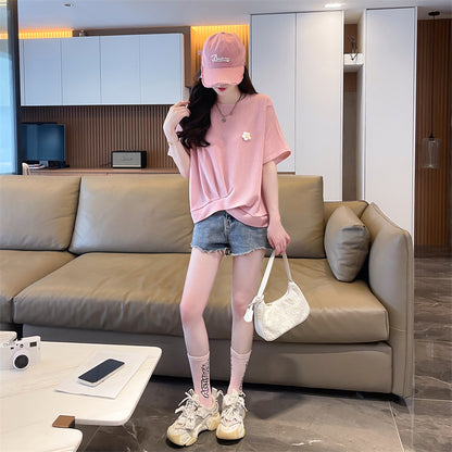 Irregular Fashionable Short-Sleeved T-Shirt