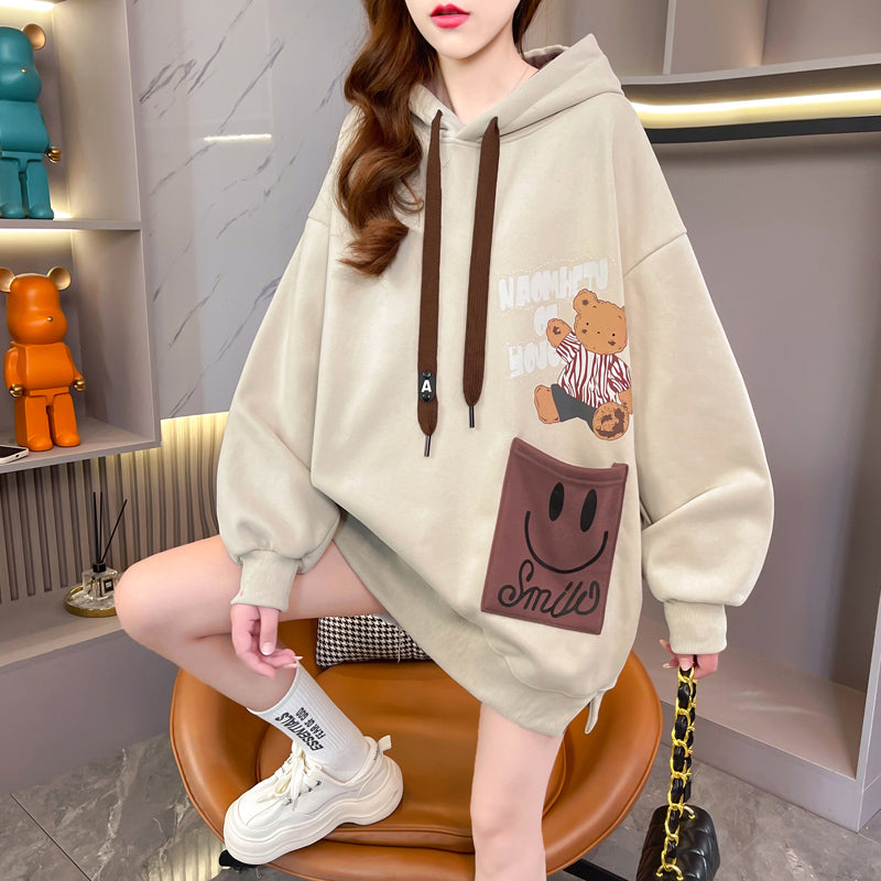 Fashionable Bear Hooded Sweatshirt