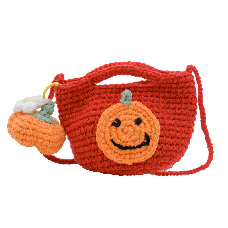 Hand-Knitted Santa Claus Bag