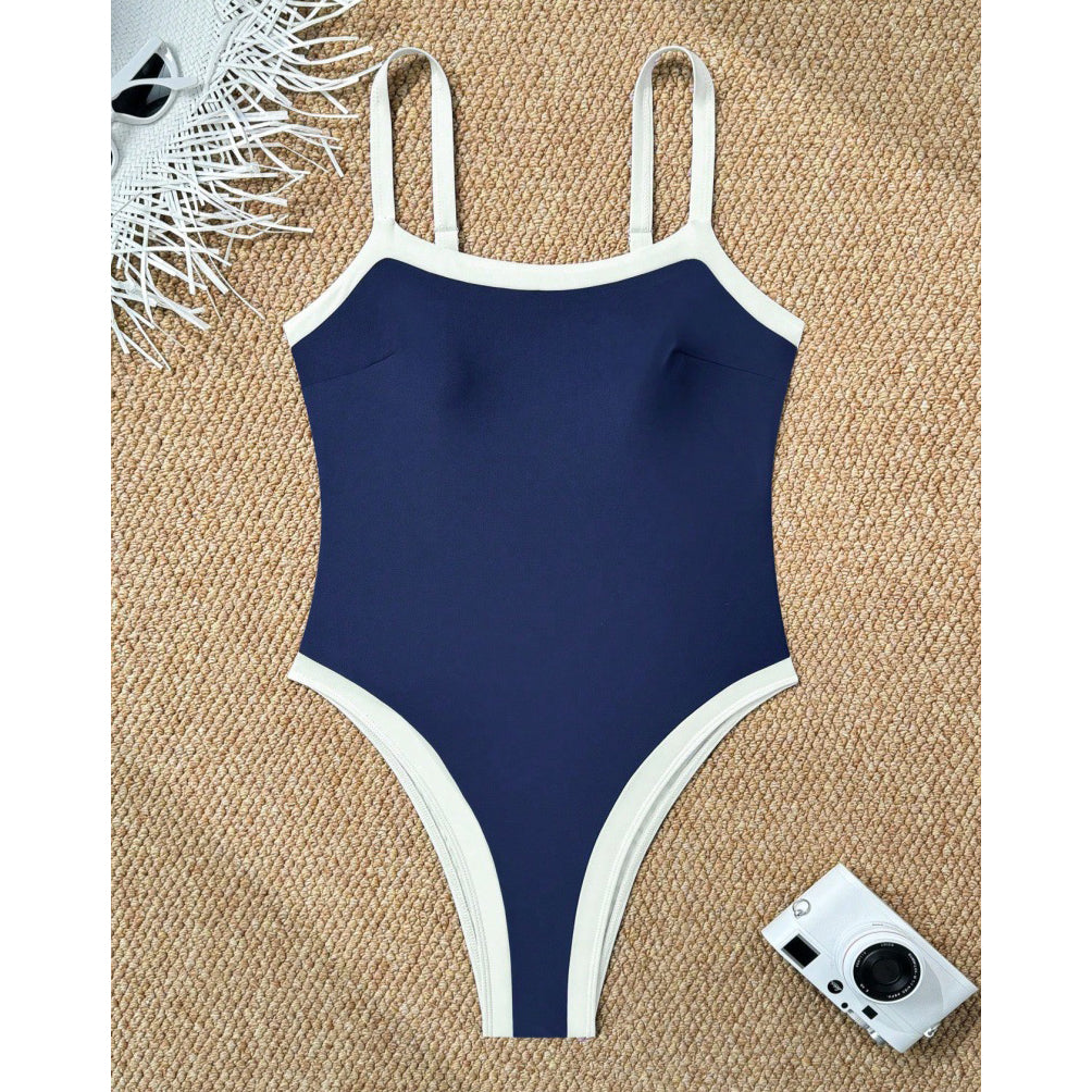 Sexy Color-Blocked Beach Bikini Swimsuit