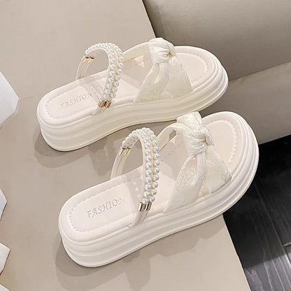 Summer Fashion Height-Enhancing Thick-Soled Slippers