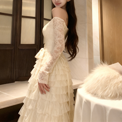 Sweet And Sexy Mesh Lace Birthday Dress