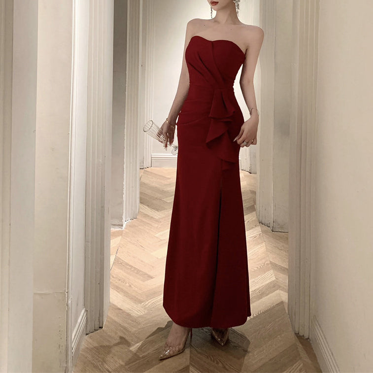 Sexy Strapless Fishtail Evening Dress