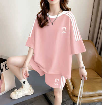 Summer Loose Casual Sporty Two-Piece Set