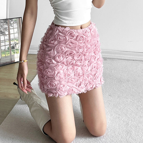 Fashionable Solid Color High Waist Sexy Skirt
