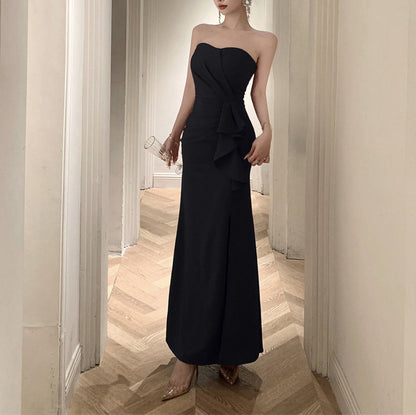 Sexy Strapless Fishtail Evening Dress