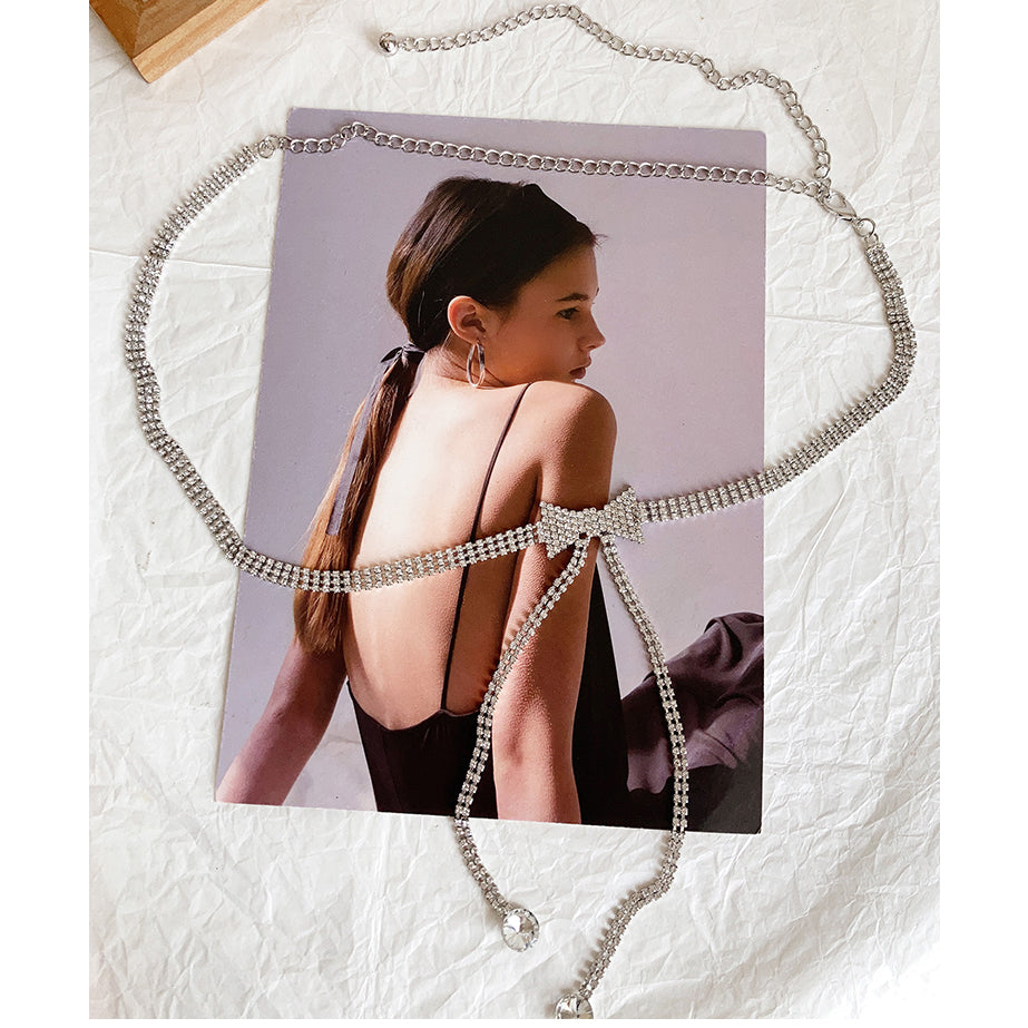 Fashionable Belt With Long Tassels And A Bow Embellishment