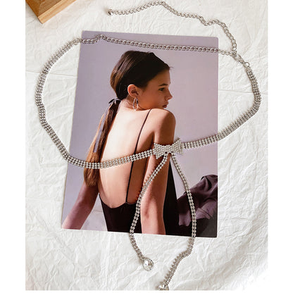 Fashionable Belt With Long Tassels And A Bow Embellishment