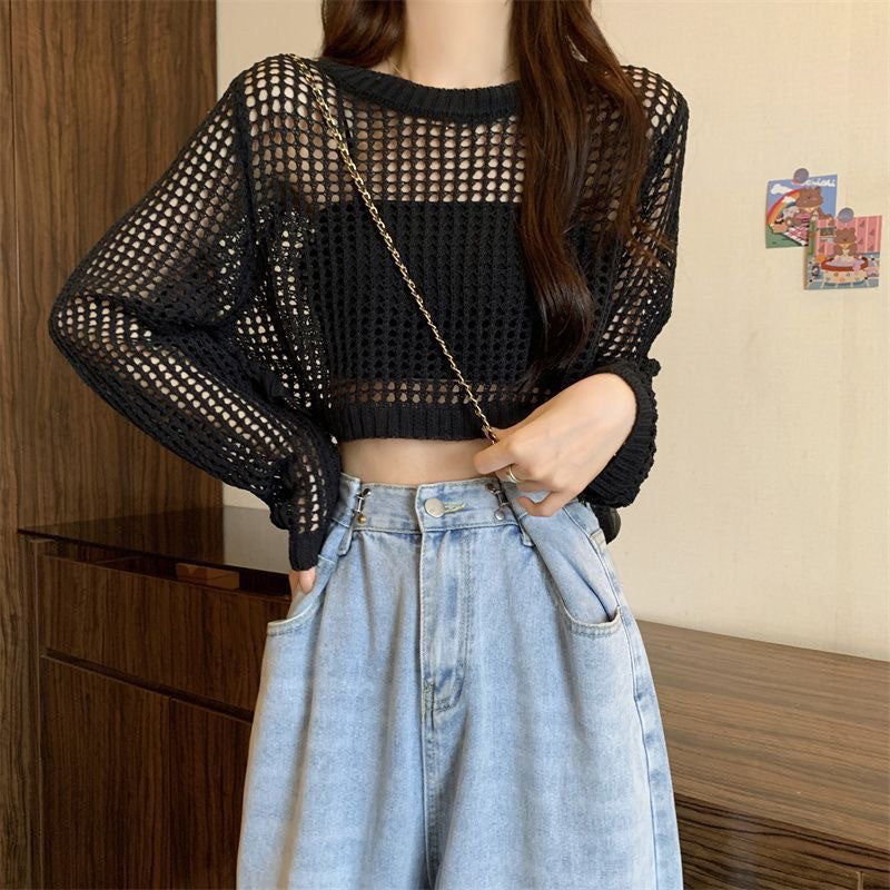 New Summer Lightweight Open-Knit Cover-Up