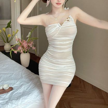 Mesh Patchwork Sleeveless Dress