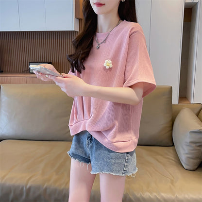Irregular Fashionable Short-Sleeved T-Shirt