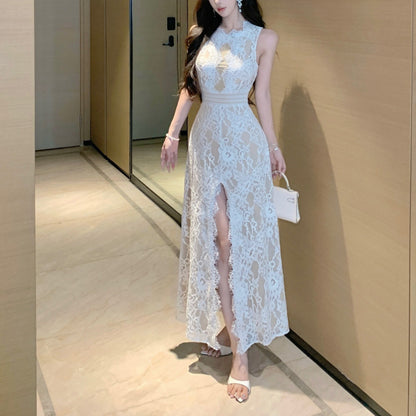Sexy Backless Lace Dress