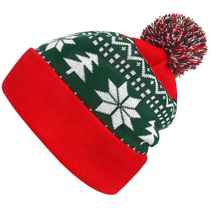 Knitted Jacquard Christmas Hat
