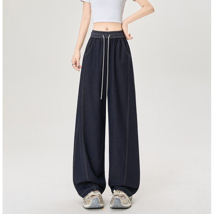 Retro Dark Blue Tencel Jeans