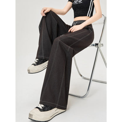 Retro Dark Blue Tencel Jeans