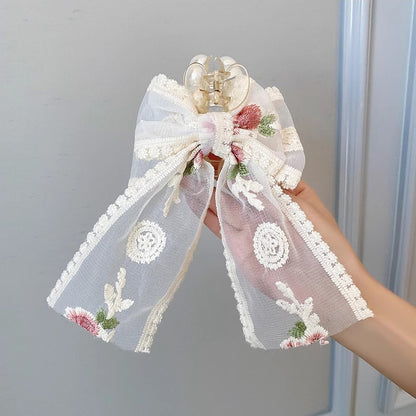 Lace Flower And Bowknot Sweet Hair Clip/Hair Accessory
