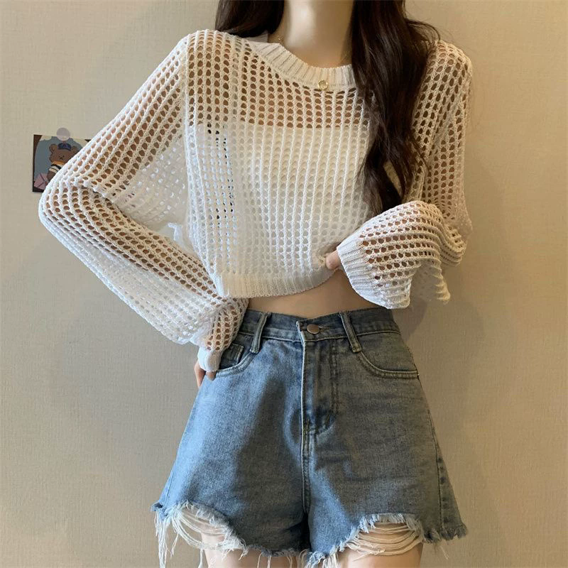 New Summer Lightweight Open-Knit Cover-Up