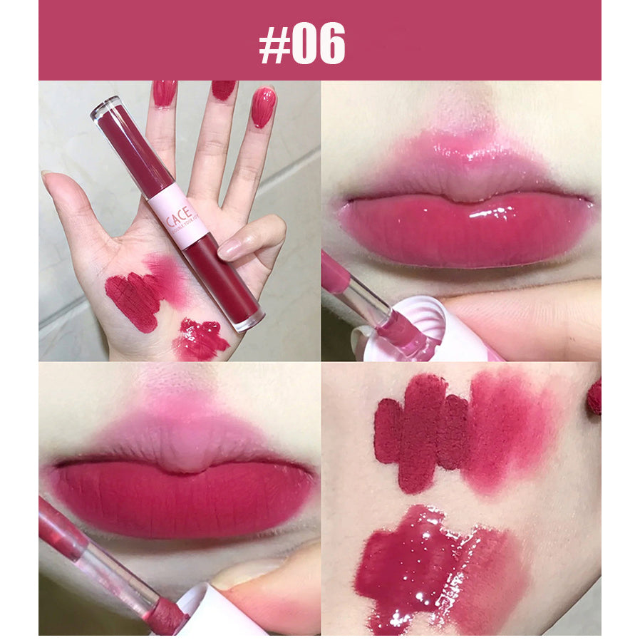 Double-Ended Lip Glaze 6 Colors Optional