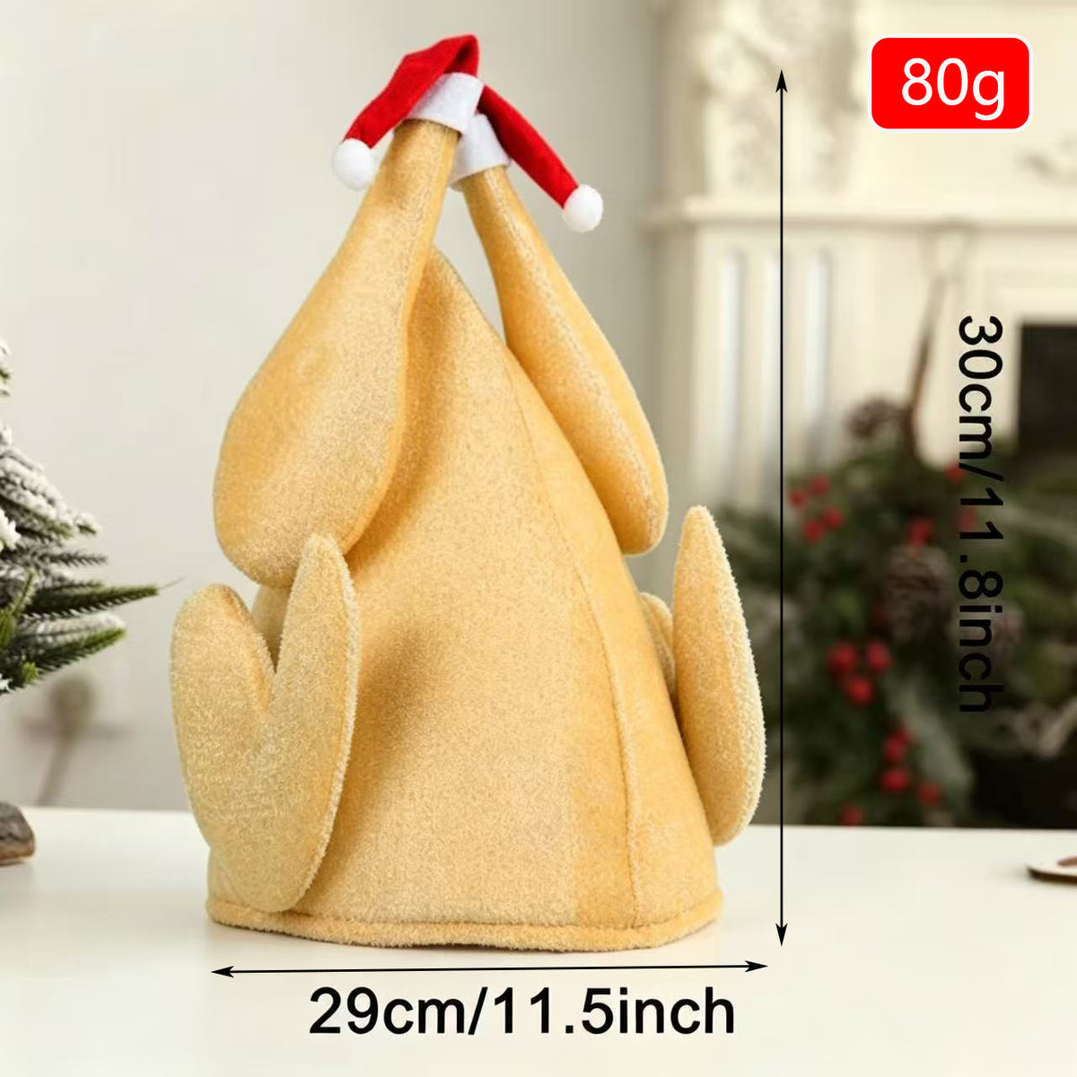 Creative and Quirky Rred Adult Christmas Hat