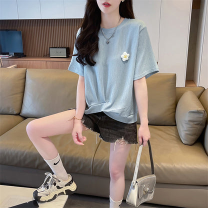 Irregular Fashionable Short-Sleeved T-Shirt