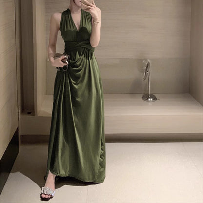 A Variety Of Wearable Cross-Over Backless Strappy Banquet Gowns