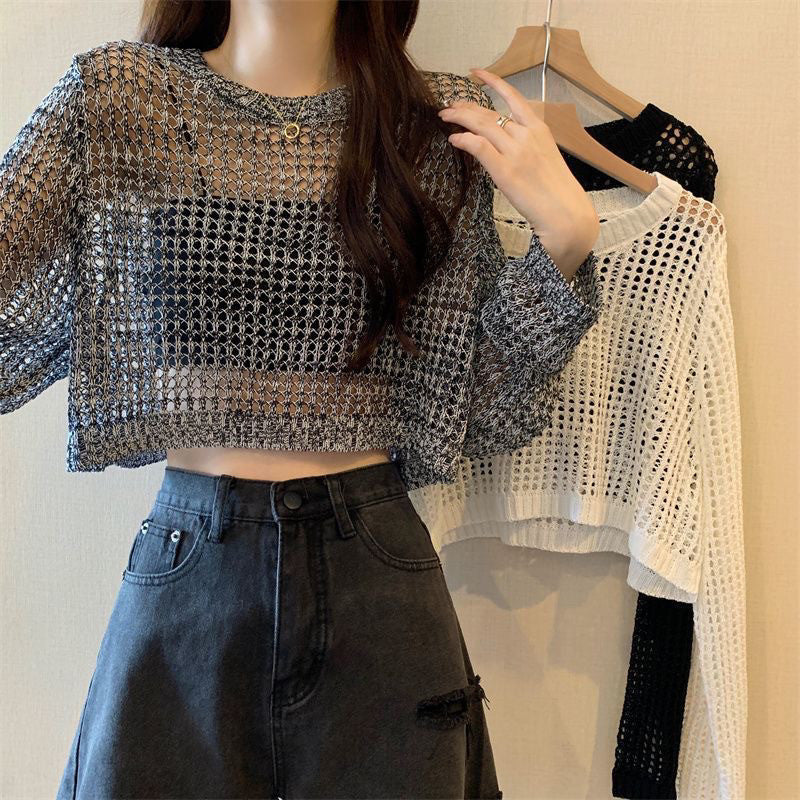 New Summer Lightweight Open-Knit Cover-Up