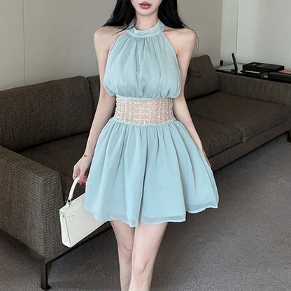 Hand-Beaded Sleeveless Dress