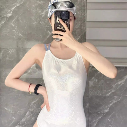 Professional Competitive One-Piece Triangular Swimsuit