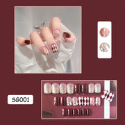 Handmade rose irregular drill nail patch