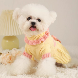 Pet Puppy Teddy Bichon Small Dog Winter Warm Sweater Dress