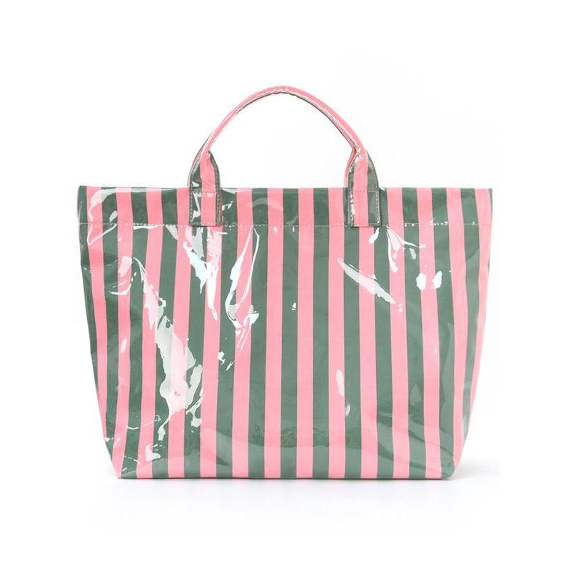 Striped Large-Capacity Tote Bag