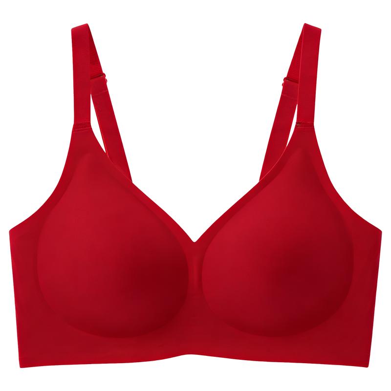 Jelly Wireless Women Comfortable Push Up Bras Wireless Seamless Full Coverage Bra Buttery Soft Everyday Tshirt Bra