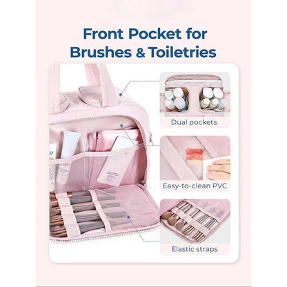 Large Toiletry and Makeup Bag with Organized Storage