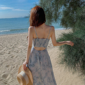 French Niche Slim Sexy Beach Dress