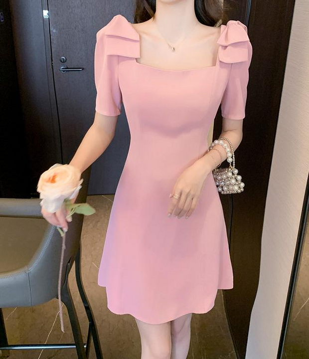 Sweet Bow A-Line Dress