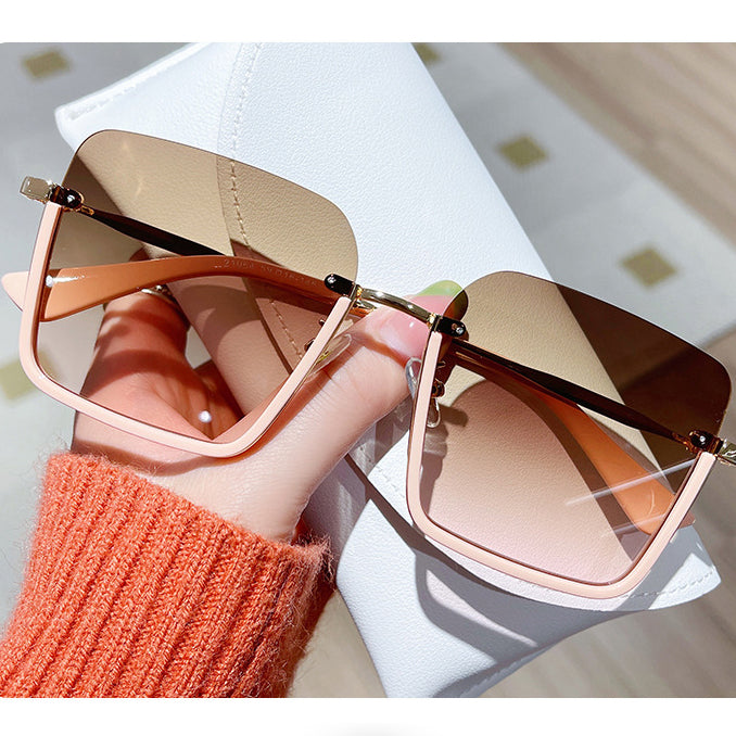 Square Gradient Anti-Uv Trend Sunglasses