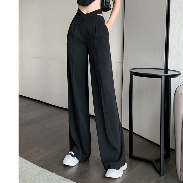 Wide leg high waist loose casual pants trousers – DRESSVY
