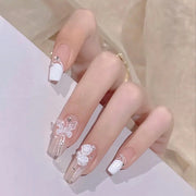Flower butterfly detachable wearable nail sticker