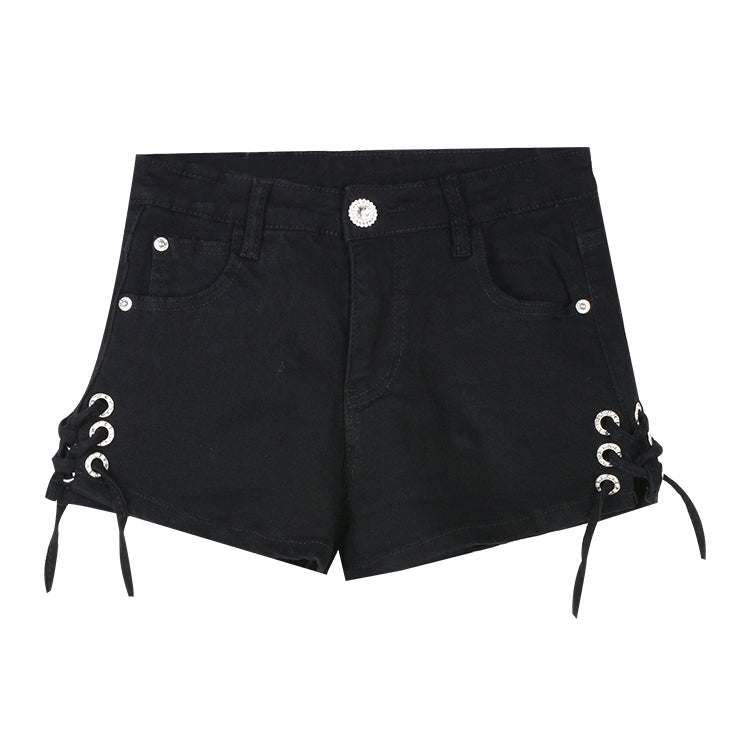 Strappy High-Waisted Shorts main image 1