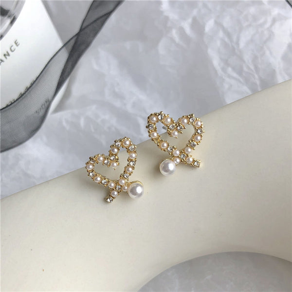 Love Pearl Earrings With Diamonds Accessories