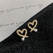 Love Pearl Earrings With Diamonds Accessories