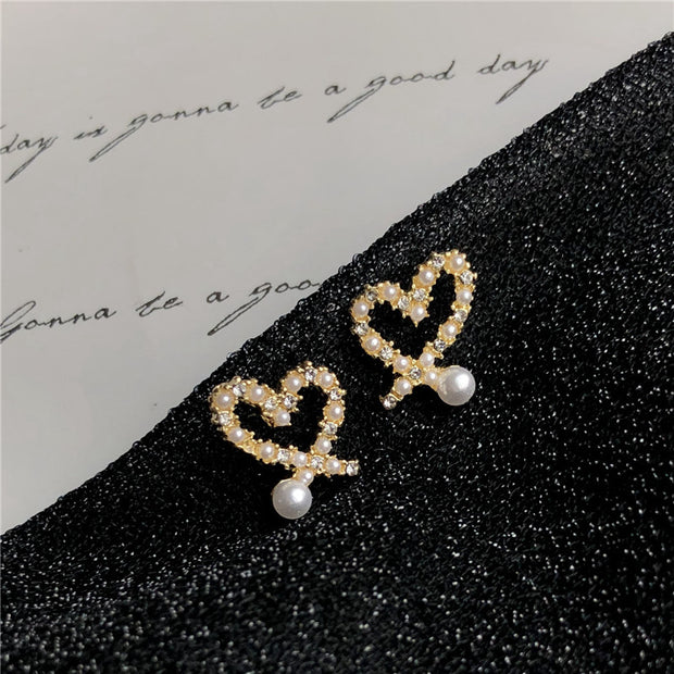 Love Pearl Earrings With Diamonds Accessories
