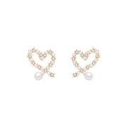Love Pearl Earrings With Diamonds Accessories